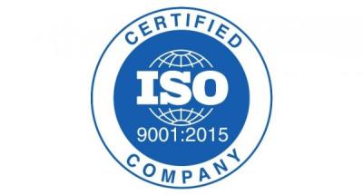 ISO 9001 «Сапа менеджменті жүйелері» сәйкестігіне сертификаттаудан өтті.